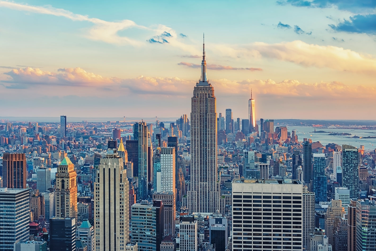 The skyline of New York City, United States